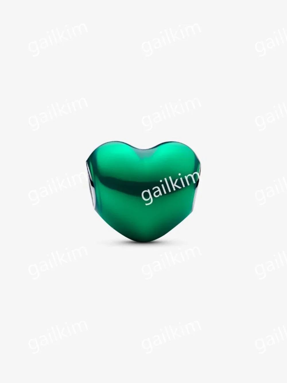 Pandora Metallic Green Heart Charm